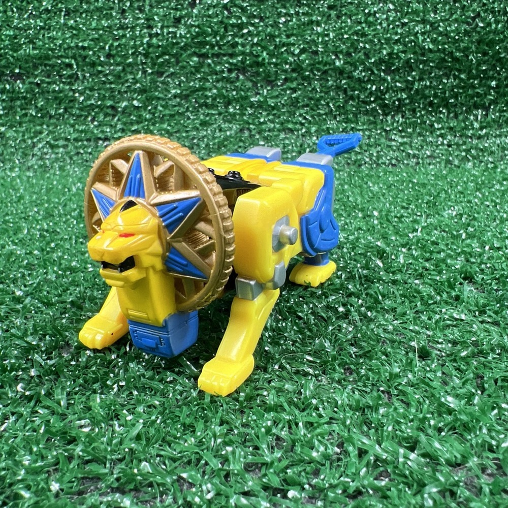 Yellow Hurricane Lion Zord Ninja Storm Power Rangers Mini Megazord Bandai Figure